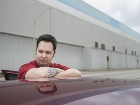 "Shock still there." Matthew Isherwood, shown April 8, 2019, has worked at FCA Canada's Windsor Assembly Plant for two and half years. He said he will be laid off if the plant loses the third shift.