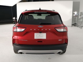 This March 25, 2019, photo shows the new Ford 2020 Escape in Warren, Mich. Ford is hoping to regain a dominant position in the compact SUV segment when it rolls out a revamped version of the Escape this fall.