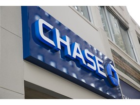 FILE- This Nov. 29, 2018, file photo shows a Chase bank location in Philadelphia. JPMorgan Chase & Co. reports financial results Friday, April 12.