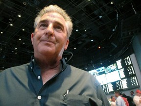 FILE - This Sept. 9, 2018 file photo shows Bruce Deifik, owner of the Ocean Resort Casino in Atlantic City, N.J., inside his casino's sportsbook. Deifik, the Colorado developer who lost a fortune running a struggling Atlantic City casino for six months, was killed in a single-car crash in Denver. He had been driving home Sunday, April 7, 2019, from a Colorado Rockies baseball game in his hometown of Denver, his lawyer, Paul O'Gara, said Monday, April 8. He was 64.
