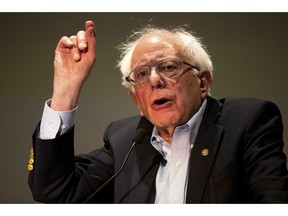 Presidential candidate and U.S. Senator Bernie Sanders (I-VT) speaks to a gathering of the Pennsylvania Association of Staff Nurses and Allied Professionals at Mohegan Sun Pocono in Plains Twp., Pa. on Monday, April 15, 2019.