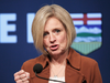 Alberta Premier Rachel Notley responds to recommendations from the National Energy Board for proceeding with the Trans Mountain pipeline on Feb. 22, 2019.