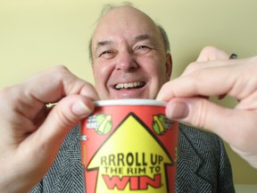 Former Tim Hortons' head of marketing Ron Buist invented Roll Up the Rim.