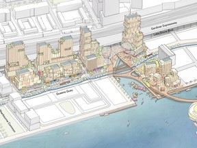 Artist's rendering of the high-tech community Sidewalk Labs hopes to build on Toronto’s waterfront.