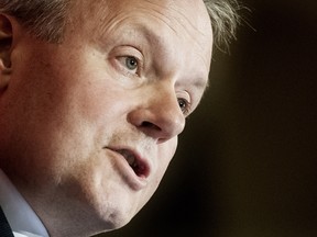 Bank of Canada Governor Stephen Poloz speaks Iqaluit, the capital of the northern territory of Nunavut, Monday, April.