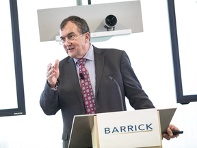 "We want to have the same cash flow as in the past, just off a lower grade base," 
Barrick CEO Mark Bristow said Wednesday in Toronto.