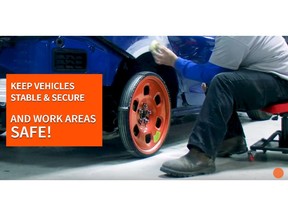Revolutionary new GUNIWHEEL45, enables collision and repair shops, towing companies, and enthusiasts to easily move a vehicle with damaged or missing wheels