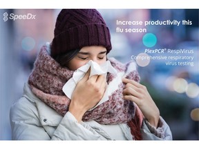 The test PlexPCR(R) RespiVirus test utilises market-leading technology to detect 11 viral respiratory-illness causing pathogens and allows laboratories to process more samples in an 8-hour shift compared to standard in-house test methods.