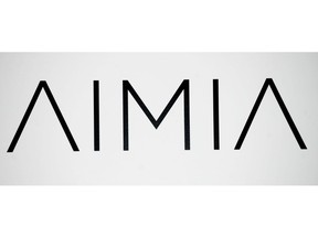 An AIMIA logo is shown at the company's annual general meeting in Montreal, Friday, May 4, 2012. Loyalty rewards company Aimia Inc. reported a profit of $1.05 billion in its latest quarter as it completed the sale of its Aeroplan business.