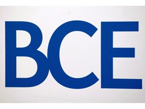 BCE Inc. logo is shown at the company's annual general meeting in Montreal, Thursday, May 6, 2010.
