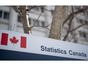 Statistics Canada's offices at Tunny's Pasture in Ottawa are shown on Friday, March 8, 2019. Statistics Canada says the country's merchandise trade deficit shrank in March as exports rose faster than imports.