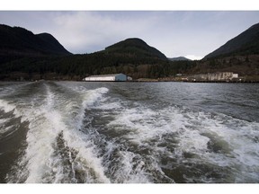 The developer of the proposed Woodfibre LNG project on the West Coast is buying a private Calgary oil and gas producer. The Woodfibre LNG project site is seen on the waters of Howe Sound near Squamish, B.C., on Friday, Nov. 4, 2016.