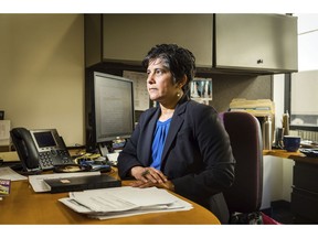 In this April 16, 2019 photo, Dr. Hina Shah poses at Golden Gate University in San Francisco, where she is a professor and the director of the Women's Employment Rights Clinic, which represents low-wage workers on issues of wage theft, discrimination and harassment. Residential senior care homes are treating workers as indentured servants – and profiting handsomely. The profit margins can be huge and, for violators of labor laws, hinge on the widespread exploitation of thousands of caretakers, many of them poor immigrants effectively earning $2 to $3.50 an hour to work around the clock. "Many of the cases that are being brought by workers are challenging flat-rate pay for 24 hours of work, conditions that are akin to modern-day slavery," she said.