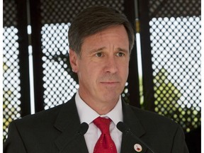 FILE - In this Dec. 19, 2012, file photo, Marriott CEO Arne Sorenson speaks during a groundbreaking ceremony for a Marriott hotel in Port-au-Prince, Haiti. Marriott says that  Sorenson, the company's CEO and president, has been diagnosed with stage two pancreatic cancer. The hotel operator says Sorenson will remain in his role with the company while in treatment.