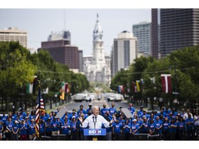 Democratic presidential candidate, former Vice President Joe Biden speaks during a campaign rally at Eakins Oval in Philadelphia, Saturday, May 18, 2019.