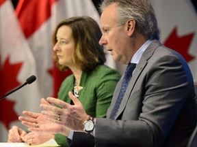 Stephen Poloz, Governor of the Bank of Canada, holds a press conference with Senior Deputy Governor Carolyn Wilkins at the Bank Of Canada in Ottawa on Thursday, May 16, 2019.