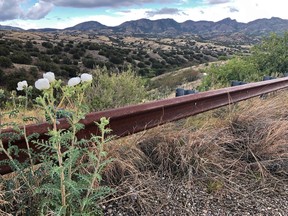 The eastern slope of the Santa Rita Mountains in Arizona where Hudbay Minerals Inc. plans an open pit copper mine.