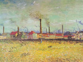 Vincent van Gogh's Factories at Clichy, Paris, Summer 1887.