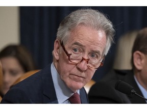 FILE - In this May 9, 2019 file photo, House Ways and Means Committee Chairman Richard Neal, D-Mass., at a hearing  on Capitol Hill in Washington. The House overwhelmingly approved a bill Thursday to promote retirement security by making it easier for small businesses and other companies to offer retirement plans.