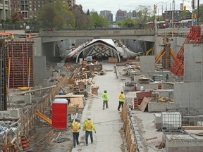 The Tunney's Pasture transit station in May, 2017. The LRT system is now 400 days late.