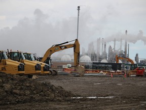 Construction of Nova Chemicals' $2-billion expansion in St. Clair Township, Ont., near Sarnia, is well underway. The site for the new polyethylene production facility is near the company's existing Corunna site, where production is set to increase.