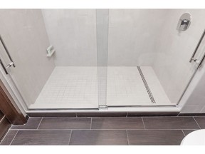 The ShowerLine linear drain from QuickDrain USA offers high-end style for both curbless and curbed showers without busting the budget.