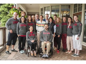 Richard Baker, Helena Foulkes, Wayne Drummond and Kerry Mader attend the Canadian HBC Foundation 18th Annual Golf Tournament & Spa alongside Canadian Olympic and Paralympic athletes.