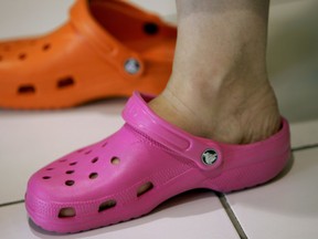 Crocs have become trendy in the past year with millennials as ironic “ugly” fashion.