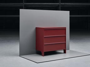 Ikea's new Glesvär line of dressers comes with safety features to decrease the risk of tipping over. The two-legged dresser shown here must be anchored to a wall to stand upright.