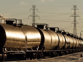 Oil cars in Alberta.