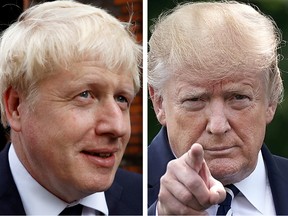 Move over Donald Trump, Boris Johnson, left, is about to rival your reality show.