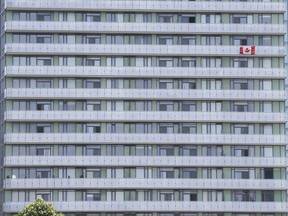 A condo building in downtown Toronto.