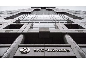 The headquarters of SNC Lavalin is seen on November 6, 2014 in Montreal. Export Development Canada says an independent review has cleared its personnel of any wrongdoing after an allegation claimed its staff turned a blind eye to bribery and corruption in relation to a 2011 transaction involving SNC-Lavalin.