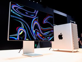 Apple's new Mac Pro on display in June.