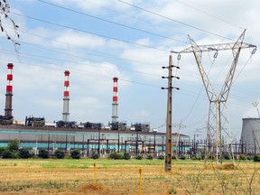 An EDP-Energias de Portugal SA power station is seen in Carregado, Portugal.