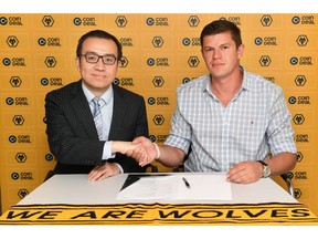 Jeff Shi (Executive Chairman Wolverhampton Wanderers) and Kajetan Máckowiak (Co-founder CoinDeal)
