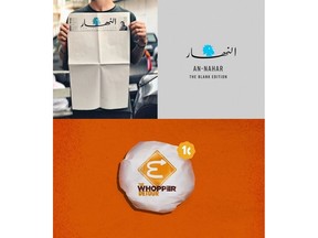 AD STARS 2019 Announced 'The Blank Edition' and 'The Whopper Detour' as Grand Prix of the Year. 'The Blank Edition' showed the bold and courageous creativity by taking newspapers beyond just an analog media to engage citizens and lead political and social changes in Lebanon. 'The Whopper Detour' is a campaign for promoting a newly launched app from Burger King. The campaign boosted the app into the No. 1 spot on Apple's App Store within 48 hours after its launching.