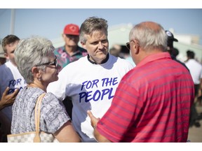 Ontario's new Finance Minister Rod Phillips speaks to supporters during Ford Fest in Markham, Ont., on Saturday June 22, 2019. Canada's competition commissioner says he supports measures to increase competition in Ontario's alcohol industry. Matthew Boswell says in an open letter to Phillips that the competition bureau supports a special advisor's recommendations, including the government working to authorize more alcohol retail outlets, made in a May report.THE CANADIAN PRESS/Chris Young