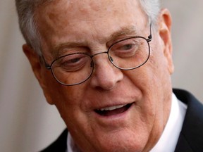 Businessman David Koch arrives at the Metropolitan Museum of Art Costume Institute Gala 2015 in Manhattan, New York May 4, 2015. Koch has died at the age of 79.