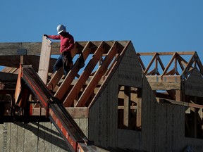 Builders started work on an annualized 222,013 housing units, a drop of 9.6 per cent from the prior month, Canada Mortgage and Housing Corp. reported Friday.