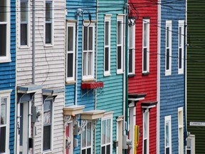 Houses in St. John's, Newfoundland.