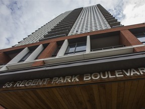 A new condo building in Regent Park in Toronto.