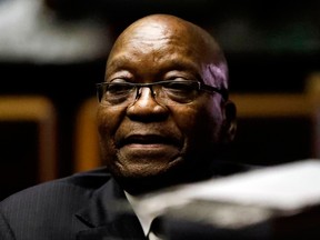 Former South African President Jacob Zuma at the High Court in Pietermaritzburg in May.