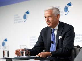 Dominic Barton, at this week's International Economic Forum of the Americas' Toronto Global Forum in Toronto. The forum fosters dialogue on national and global issues that brings together heads of states, central bank governors, ministers and global economic decision makers.