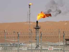 A production facility of Saudi Aramco's Shaybah oilfield.