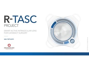 R-TASC - A Smart Active Intraocular Lens Project for Cataract Surgery