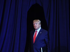 U.S. President Donald Trump arrives for a press conference in New York, September 25, 2019, on the sidelines of the United Nations General Assembly.