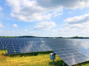 A 4.5 megawatt solar farm in Napanee, ON, part of the Skyline Clean Energy Fund. The fund focuses on renewable energy producing assets backed by long-term government contracts.