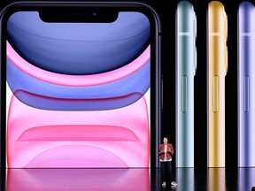 Kaiann Drance, senior director of worldwide product marketing for iPhone at Apple Inc., speaks about iPhone 11 during an event at the Steve Jobs Theater in Cupertino, California, U.S., on Tuesday, Sept. 10, 2019.