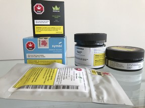 A selection of marijuana ordered from the Ontario Cannabis Store.